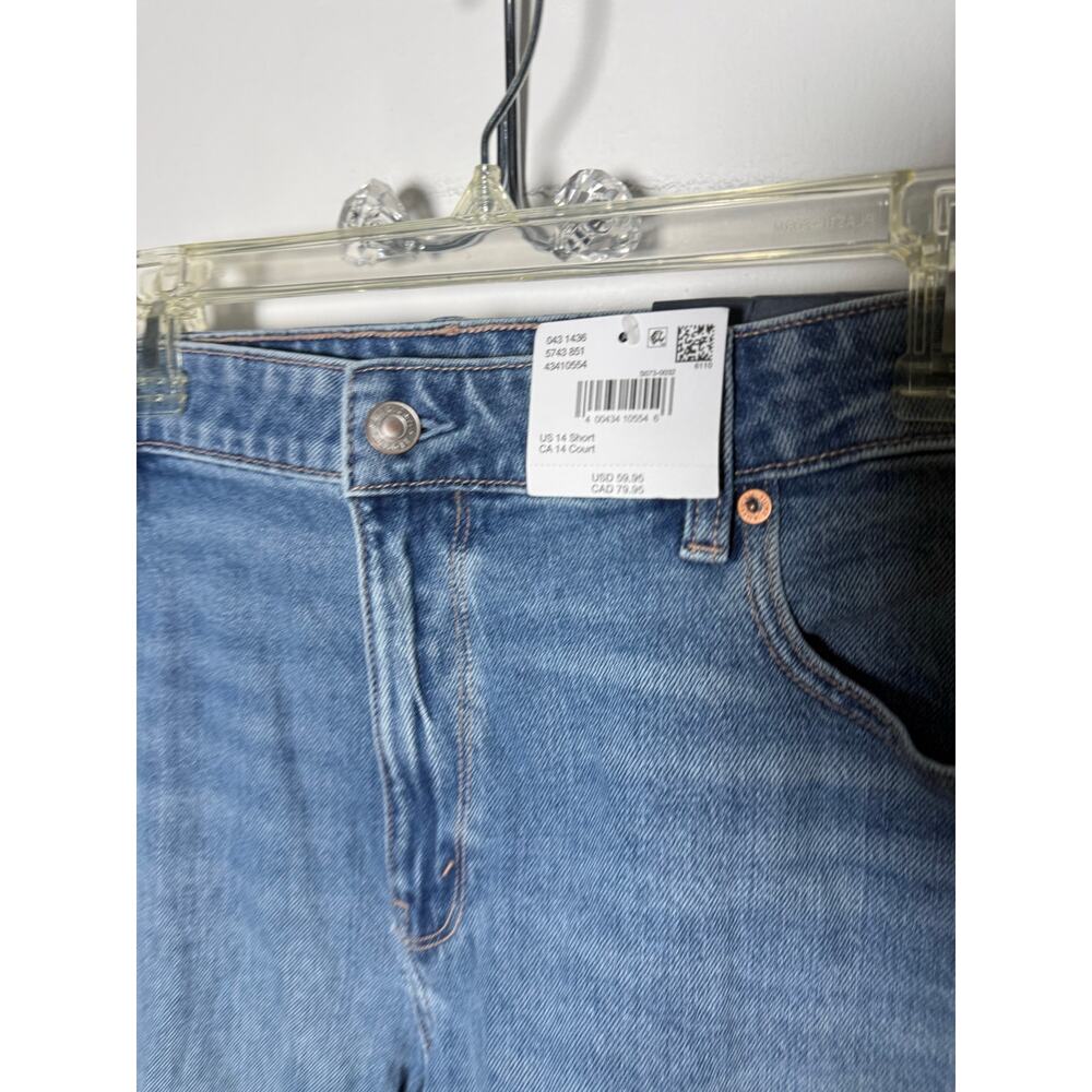 American Eagle Outfitters Baggy High Rise Flare Denim Jeans Women's 14 S NEW - Picture 5 of 11